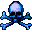 Blue skull